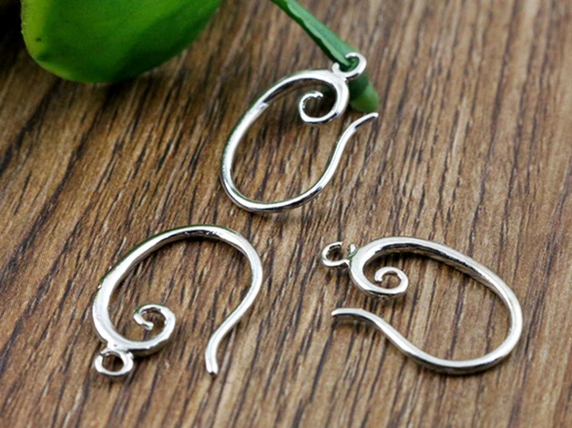 10 قطع (5 pair) 19x11 ملليمتر الروديوم الألوان مطلي شعبية الأذن السنانير القرط أسلاك ل اليدوية المرأة الأزياء والمجوهرات Earrings-L2-48