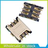 10PCS Nano-SIM card holder Plug Type 6PIN mini sim card socket nano sim card connector best quality. ► Photo 1/3