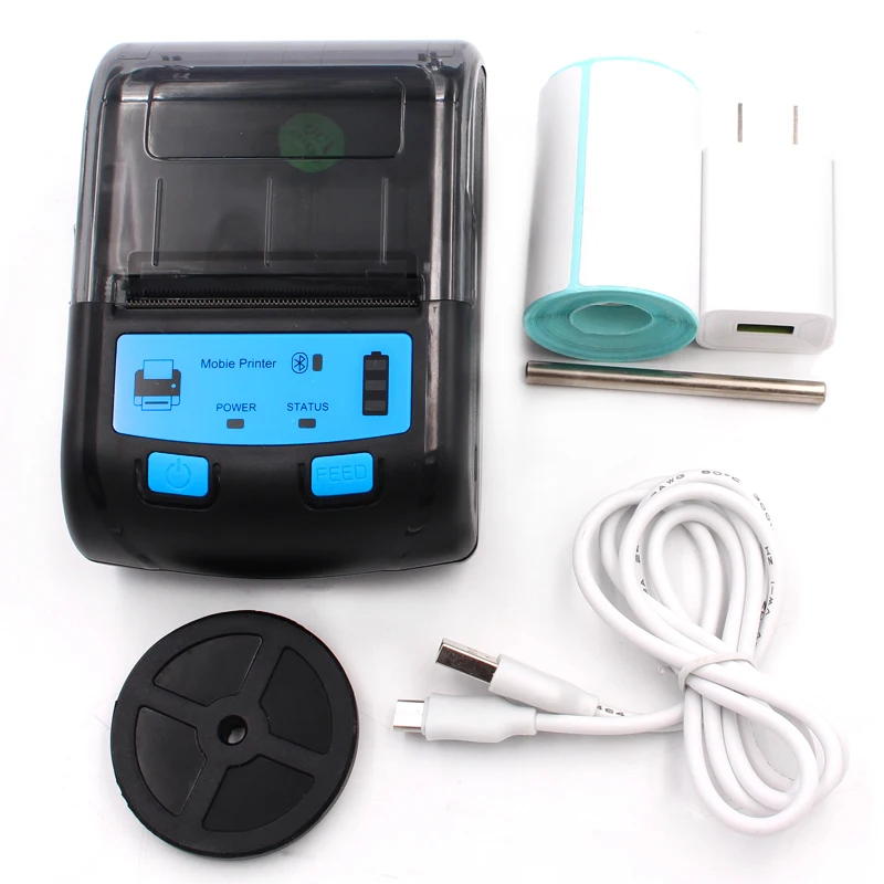 58mm thermal label stickers bluetooth printer express restaurant printers