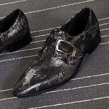 

2018 Black Gray Mens Shoes Casual Pointed Toe Men Loafers Mocassim Masculino Slip On Men Dress Shoes