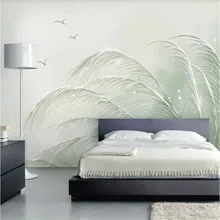 Custom 3d wallpaper Xiaoqing new hand-painted minimalist living room bedroom wall - high-grade waterproof material Custom 3d wallpaper Xiaoqing new hand-painted minimalist living room bedroom wall - high-grade waterproof material