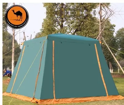 Family tent double layer outdoor camping tent 4-6 person bunk field suit large tent camping outdoor tent