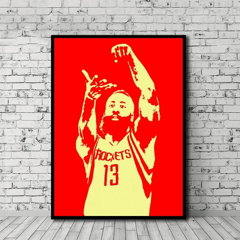 

James Harden Basketball Player Poster Canvas Prints Art Wall Decor Home Decor No Frame