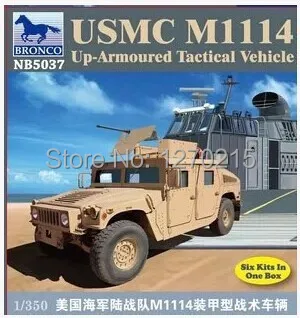 Модель Бронко NB5037 1/350 USMC M1114 бронированная тактическая Машина пластиковая модель комплект