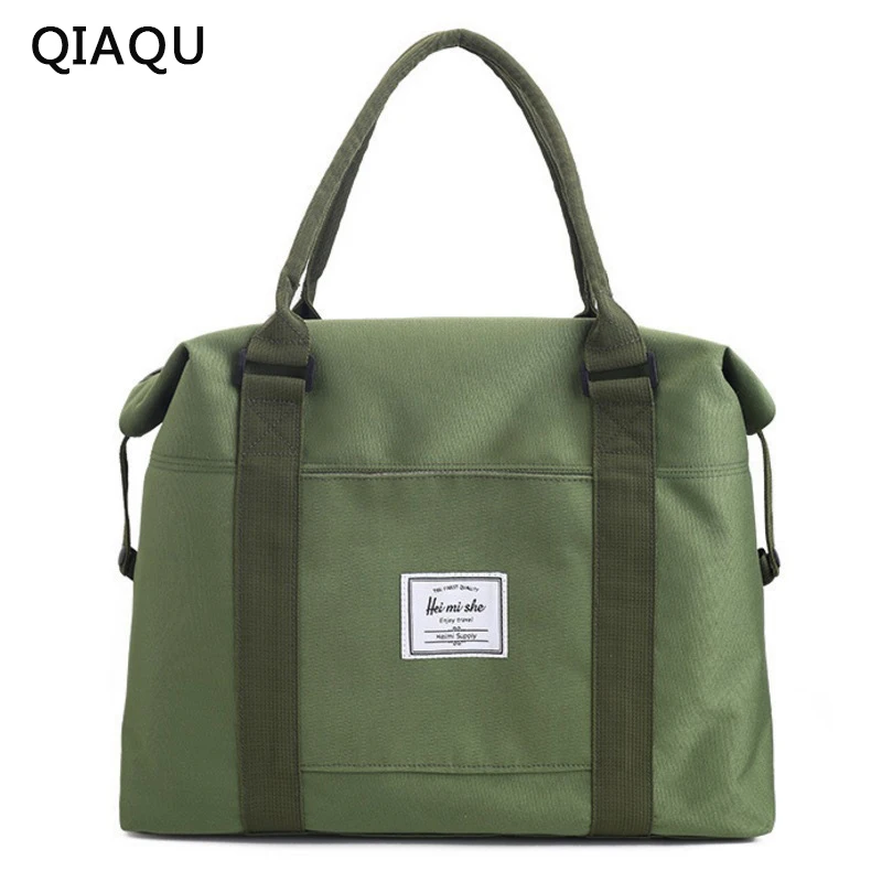 QIAQU 2018 Новый Портативный дамы Для мужчин холст большая сумка сумка-тележка аксессуары
