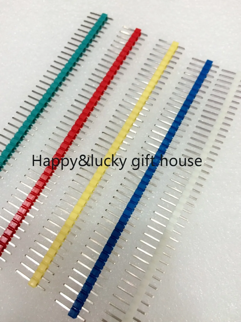 Color pin header 2.54mm,1*40P,a single row of pins,straight pins Red White Blue Yellow green Hot sale free shipping