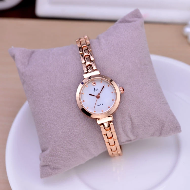 Розовый Nieuwe Merk JW нарукавная повязка horlogees Vrouwen Люкс Кристалл платье Horloges Klok Damesmode повседневные кварцевые наручные часы Horloge reloj mujer - Цвет: Розовый