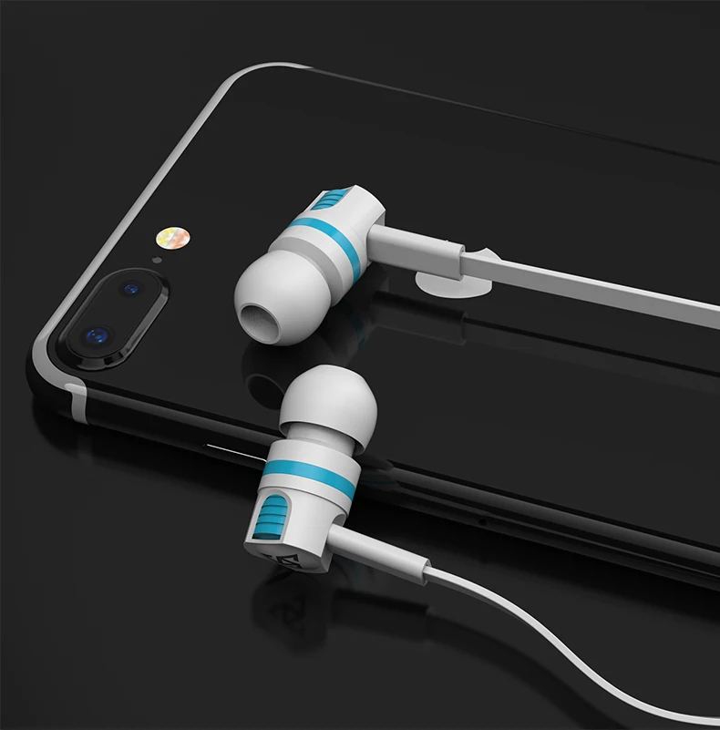 PTM наушники-вкладыши супер бас стерео звук гарнитура спортивные наушники с микрофоном для телефонов Iphone samsung Xiaomi наушники 3,5 мм