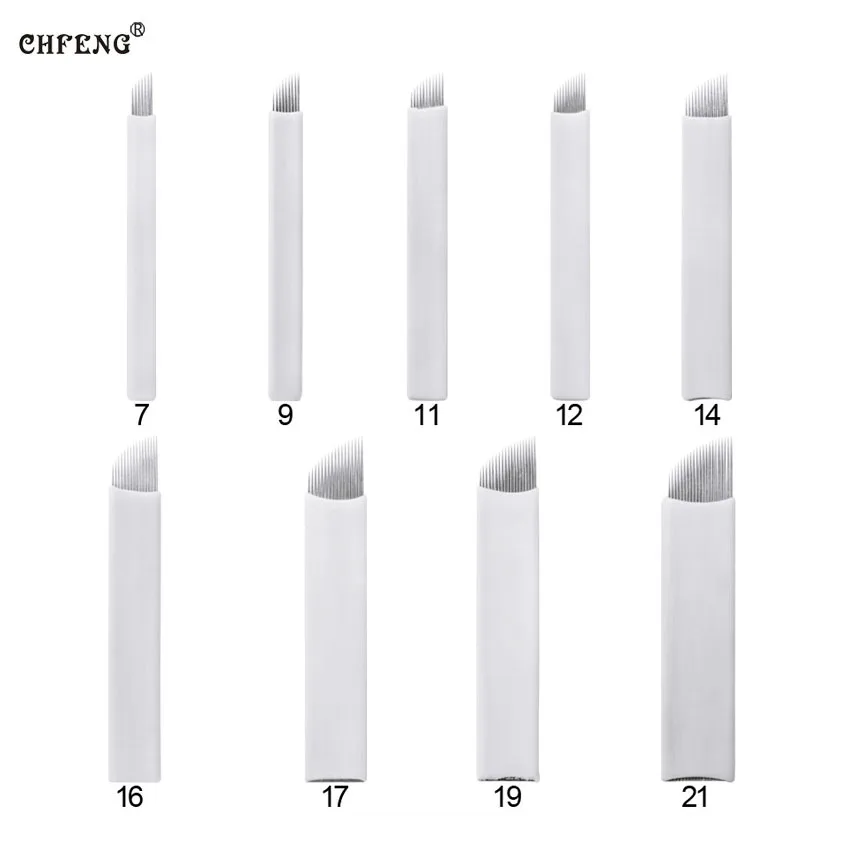 

Makeup Microblading Needles 20Pcs 3D Embroidery Tattoo Eyebrows Lip Permanent Makeup Tattoo Pen