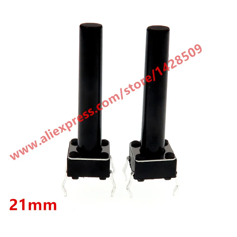 200pcs/lot Tactile Switch Push Button Pushbutton 4pin DIP 6*6*21mm for LCD Screen Monitor Tact Switches | Обустройство дома