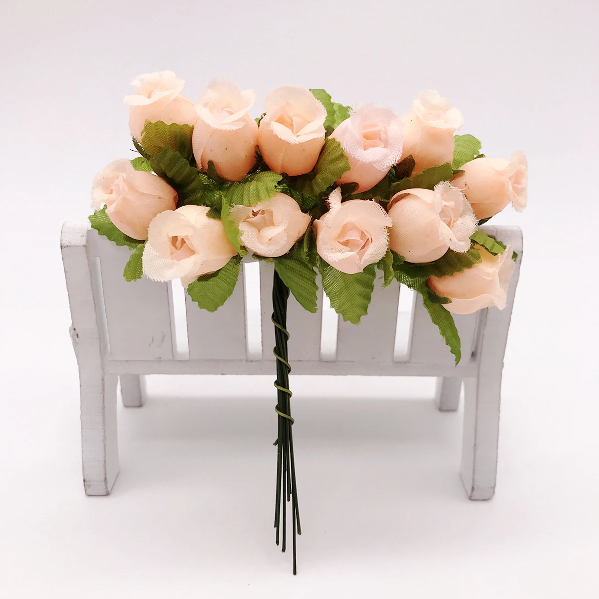 12 шт./лот искусственный цветок 2 см шелк Высокое качество Роза свадебное оформление букета DIY ВЕНОК Подарочная коробка скрапбук цветы - Цвет: 8