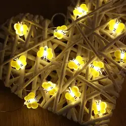 Новый светодио дный Рождество гирлянды светодиодные свет батарея коробка Свадебная вечеринка украшения 1,5 м 10 светодио дный LED