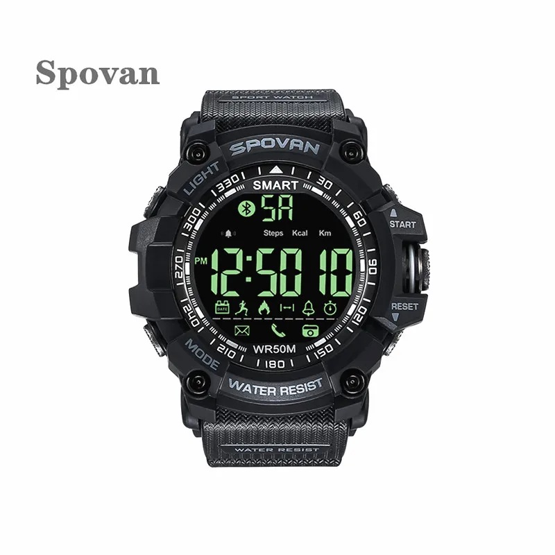 

Spovan PR2 Digital Watch Men's Waterproof Sport Clock Barometer Altimeter Thermometer Stopwatch Wrist Watch Relogio Masculino