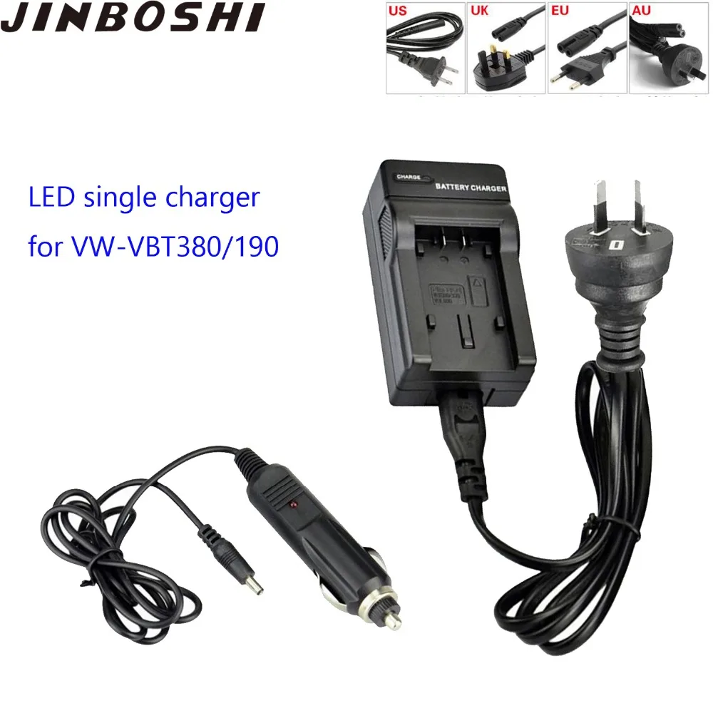 JINBOSHI 1 шт. Φ VBT380 vw vbt190 зарядное устройство для камеры Panasonic VBK180 VBK360|Зарядные