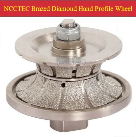 [95 мм * 30 мм] ncctec diamond спаяны руку профиль формирование колеса nbw v9530 (5 шт. в упаковке) фрезы Полный bullnose 30 мм V30