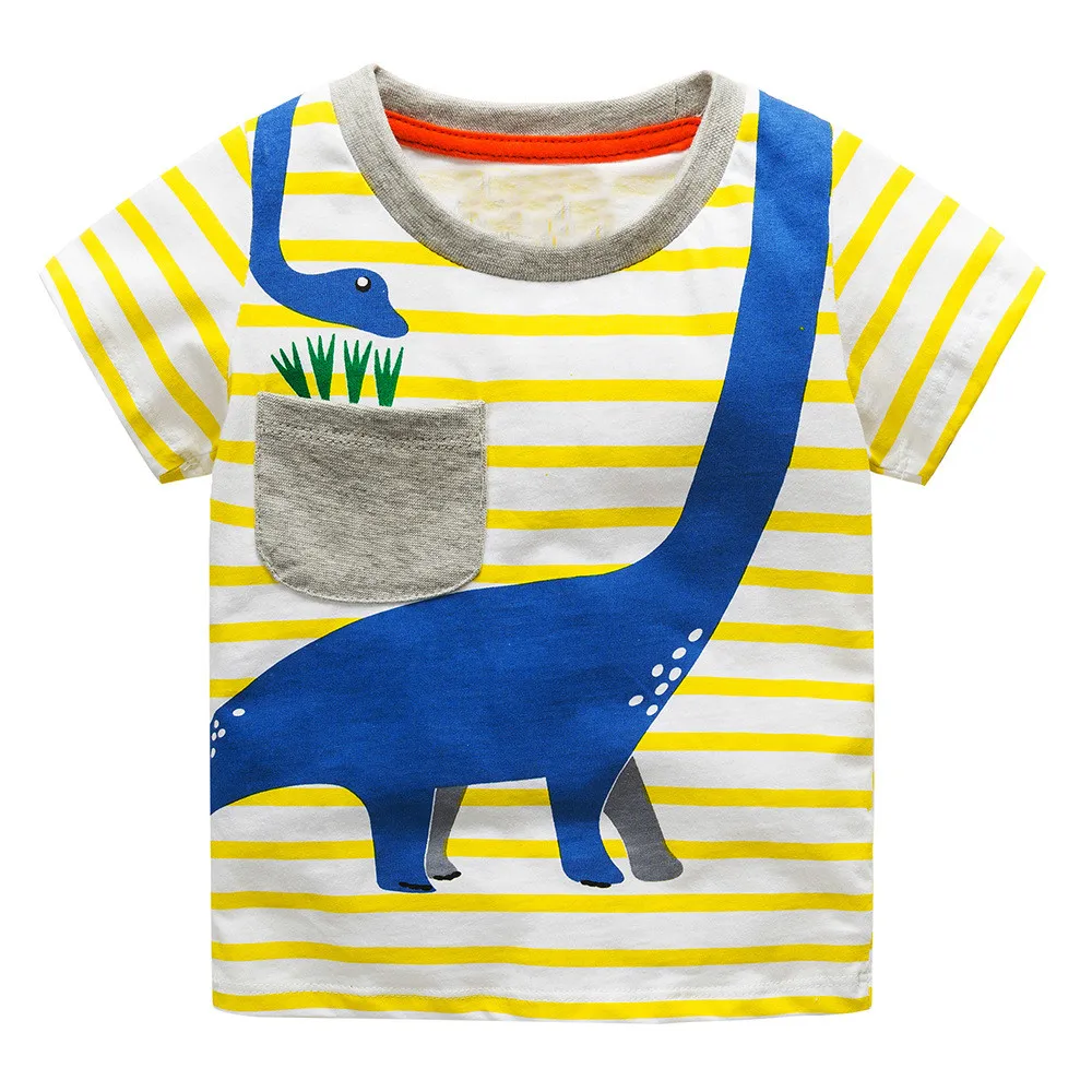 Boys Tops Summer 2018 Brand Children T shirts Boys Clothes Kids Tee Shirt Fille 100% Cotton Character Print Baby Boy Clothing