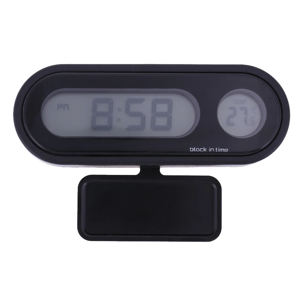 

12/24 hours LED Display Car auto vehicle Thermometer Clock 2 in 1 Digital Automotive Temperature Meter Drop Shipping
