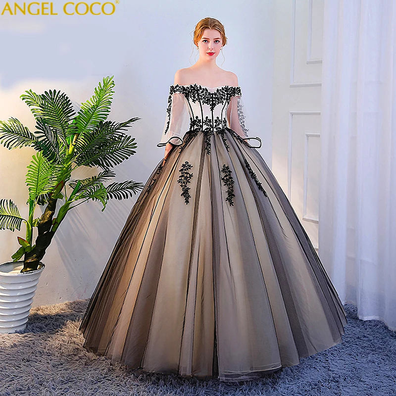 Black and white masquerade dress Clearance