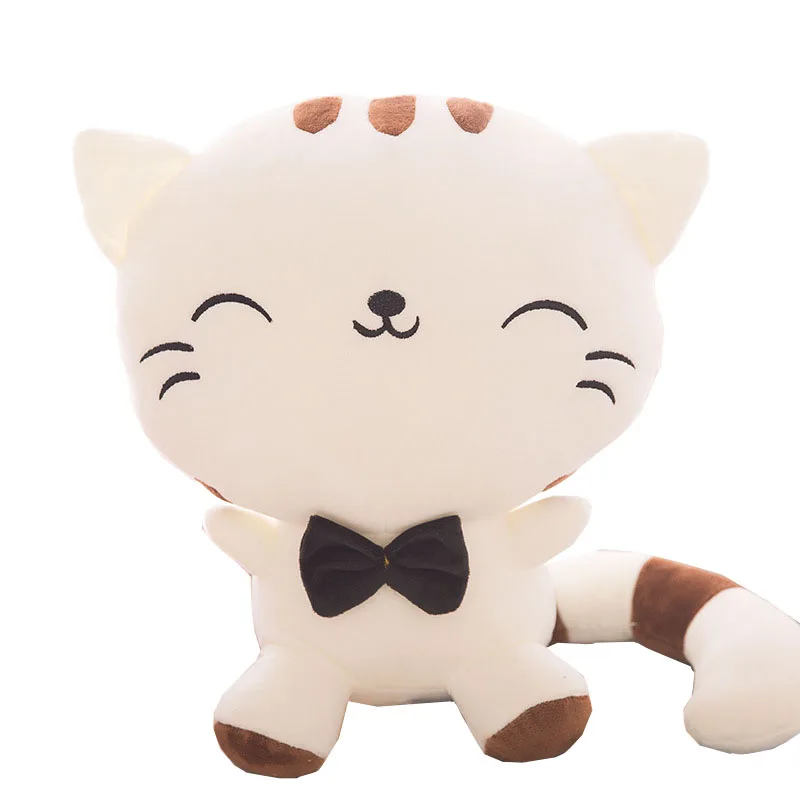 NEW-50cm-4-styles-Lovely-Big-Face-Smiling-Cat-Stuffed-Plush-pillow-Toys-Soft-Animal-Dolls