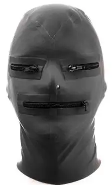 

Customisable Latex Rubber Zipped Hood Fetish Rubber Mask Back Zip 0.4mm