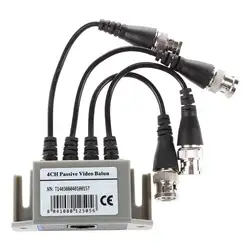 4 канала видео трансформатор из BNC UTP CAT5 передатчик для видеонаблюдения/Камеры Скрытого видеонаблюдения тенденция