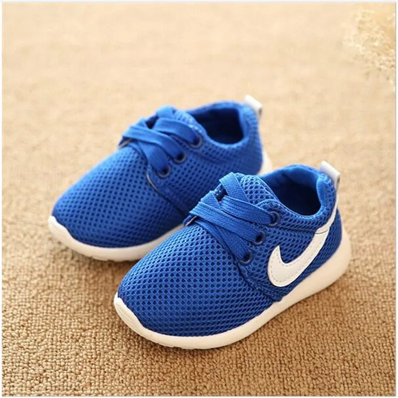 2016 Spring Autumn Children Shoes Blue+Red+Black Breathable Comfortable