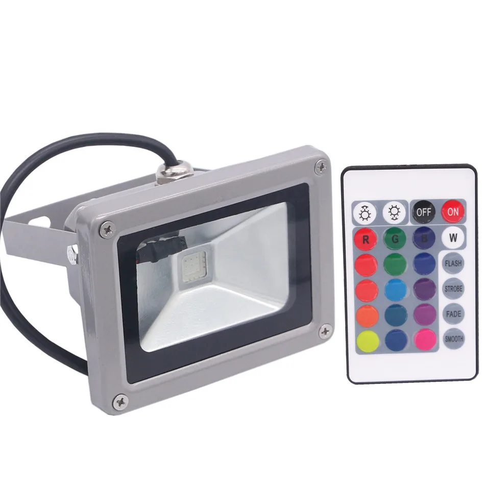 RGBW RGBWW RGB Светодиодный прожектор 10 Вт 20 30 50 AC85 265V Наружное освещение