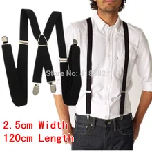 BD002-XL Размер новые мужские подтяжки 2,5*120 см четыре зажимы на регулируемые wo мужские подтяжки