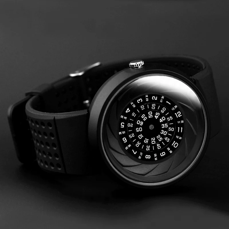 Men's Gift Enmex Creative Industrial Wristwatch - Digital Design Light Sports Fashion Quartz Watch