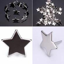 Étoiles argentées pour Scrapbooking, 50 pièces, embellissement, Attache pour livre De noël