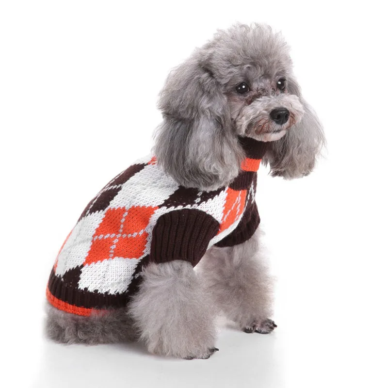 JORMEL, Рождественский свитер для питомцев, кошек, собак, Полосатое вязаное пальто для щенков, теплая одежда для маленьких собак для чихуахуа, плюшевый костюм