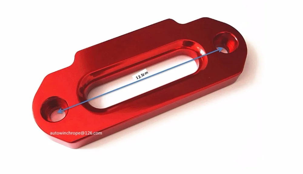 

Free Shipping Red 4000LBS Aluminum Fairlead,ATV Hawse Fairlead,Synthetic Winch Rope,Synthetic Fairlead