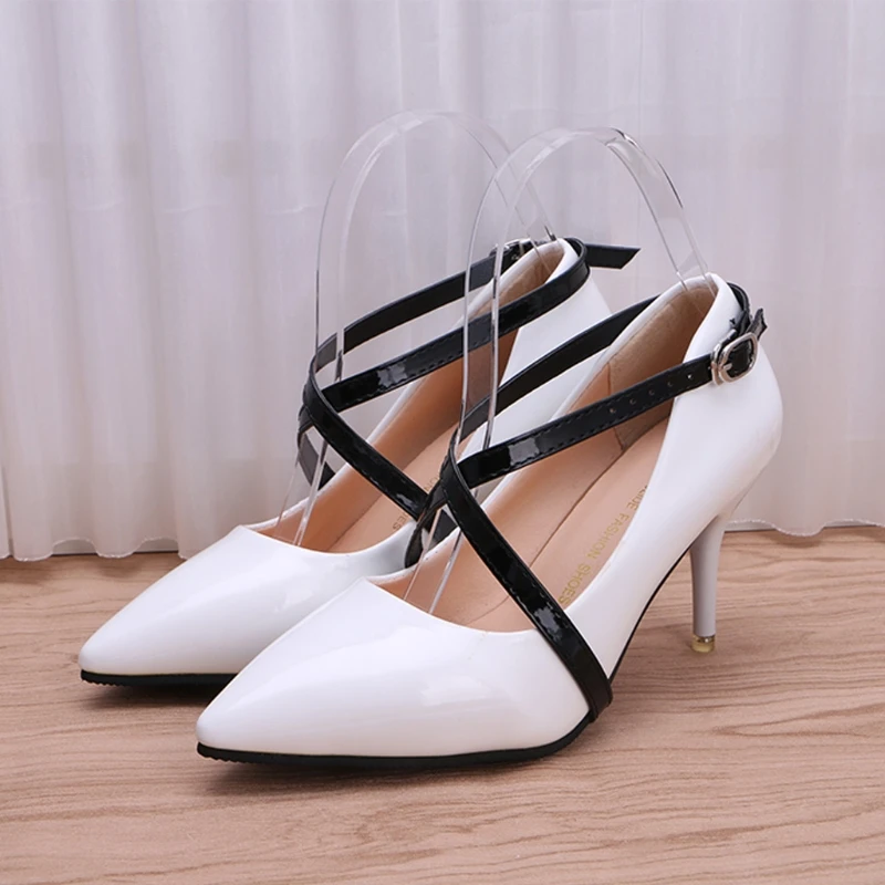 heels with shoe strings