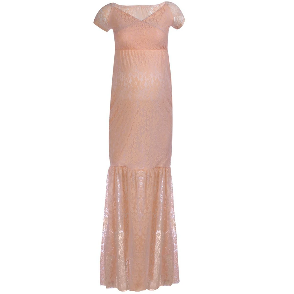 2018 Mermaid Maternity Dresses Photography Props Sexy Lace Maxi Maternity Gown For Photo Shoots Women Pregnancy Dress Clothes (31)