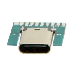 USB 3,1 Тип C гнездовой разъем PCB припоя Разъем