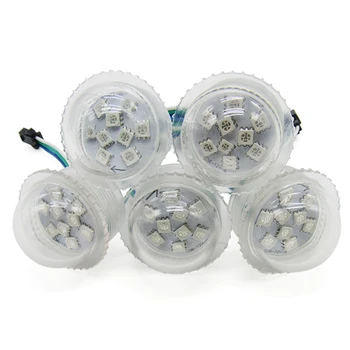 

36mm 9LEDs UCS1903 rgb led pixel module light,addressable smd 5050 rgb led module 12v bulb lightbox,DC12V input,Waterproof IP67