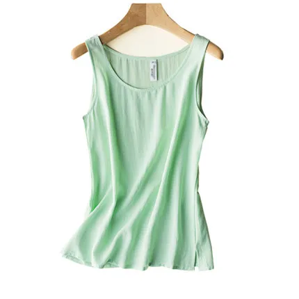 Модная Свободная безрукавка Feminino Debardeur Femme Regata Feminina повседневная женская одежда летний топ сексуальный однотонный Camisas Mujer - Цвет: green