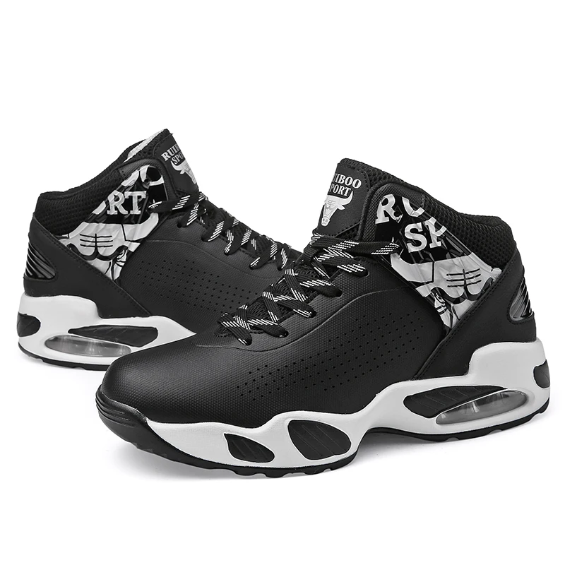 عالية أعلى وسادة الهواء رياضية الرجال لكرة السلة الهواء الرياضة تنفس رياضية baloncesto الكاحل المشي التدريب الحمراء عالية أعلى وسادة الهواء رياضية الرجال لكرة السلة الهواء الرياضة تنفس رياضية baloncesto الكاحل المشي التدريب الحمراء