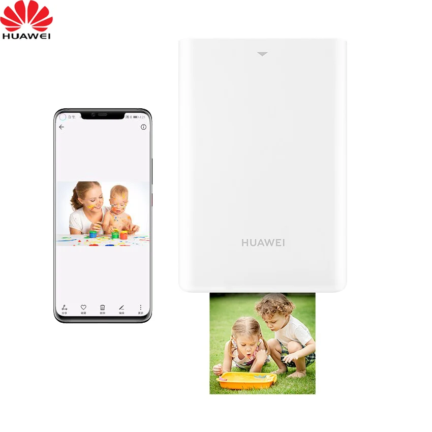 

AR Printer 300dpi Original Huawei Zink Portable Photo Printer Honor Pocket Printer Bluetooth 4.1 Support DIY Share 500mAh