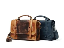 New Vintage Men Casual Briefcase Business Shoulder Bag Leather Messenger Bags Computer Laptop Handbag Bag Men’s Travel Bags