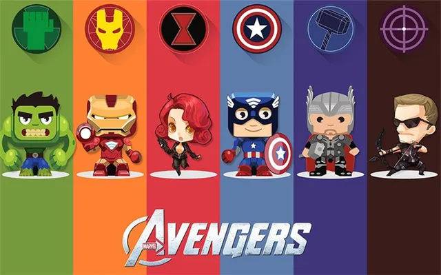 Custom Photo Childrens Room 3d Avengers Alliance Mural Tv Background  Wallpaper Film Wall Paper Bedroom Parlor Cartoon  Wallpapers  AliExpress