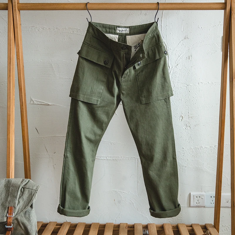 

Maden Men’s Relaxed Fit Straight Leg Cotton Casual Military Cargo work Pants