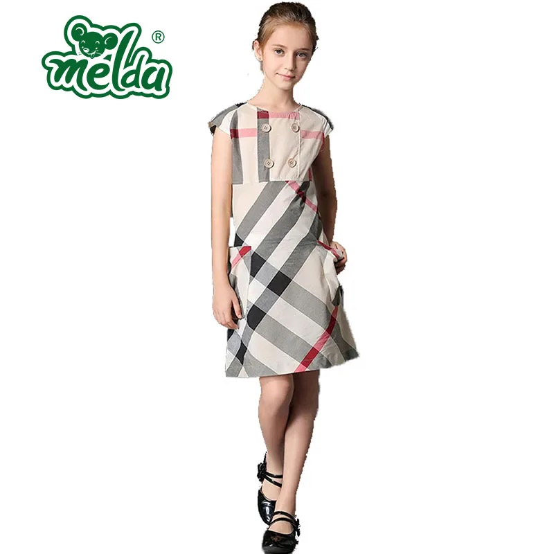 

Big Girls Brand Elegant Dresses Summer 2016 in Yellow Party Cotton Clothes Child Dresses Kids Reine Des Neige Vestidos Clothing