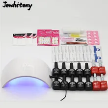 Newest UV LED Lamp 10 Color 10ml Soak off nail uv Gel Nail Base gel Top