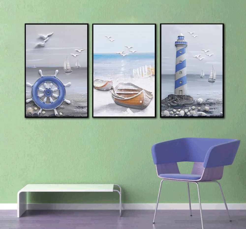 Скандинавские плакаты и принты Морской Маяк пейзаж canavs картина морской пейзаж настенные картины для украшения дома настенные художественные картины