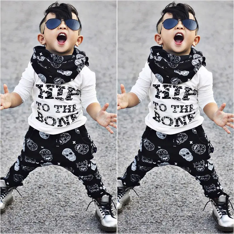 

2pcs Toddler Kids Baby Boy Clothes Long Sleeve T-shirt Tops+Pants Casual Outfits Clothing Set 0-5Y