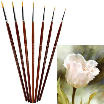 

7Pcs/Set High Quality Miniature Hook Line Pen Fine Watercolor Paint Brush Set For Drawing Gouache Oil Painting Brush Art Supply