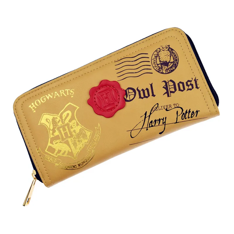 

Harry Potter Letter Zip Around Wallet Fashion Women Wallets Designer Brand Purse Lady Party Wallet Female Hogwarts Wallets