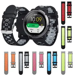 Легкие проветриваемые Мягкие силиконовые наручные часы ремешок для Amazfit Stratos 2 легкие проветриваемые Мягкие силиконовые часы 3,19