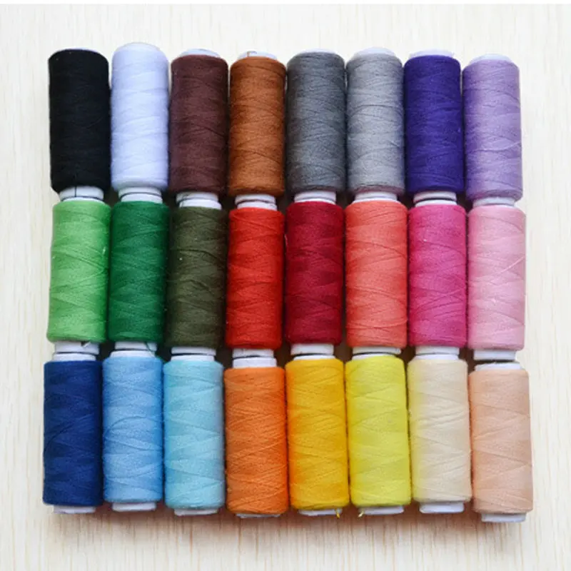 24 Colors Polyester Sewing Thread Sewing Machine Quilting Home Upholstery Artart technologyart